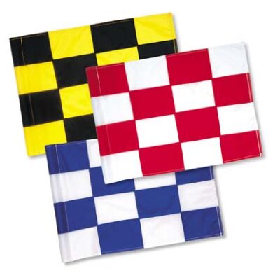 20" x 14" Classic Checkered Nylon Tube-Lock Swivel Flags - Set of 9 Flags