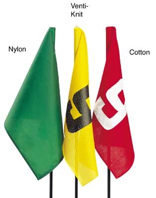 20" x 14" Numbered (1-9) Nylon Tube-Lock Golf Flag - Set of 9 Flags