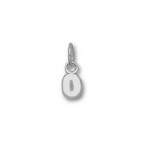 5MM 1/4" Single Number Charm - Sterling Silver Jewelry