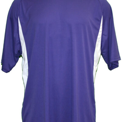 A4 Men's Performance Color Block Crew Shirt (Purple)