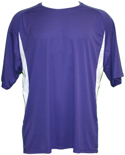 A4 Men's Performance Color Block Crew Shirt (Purple)