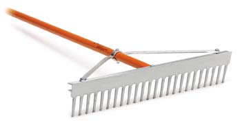 AccuSmooth 24" Landscape Rake with 66" Aluminum Handle