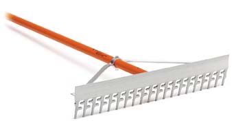 AccuSmooth 24" Screening Rake with 66" Aluminum Handle