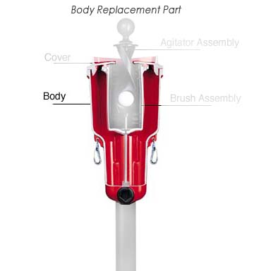 Agitator Assembly Replacement Part (Use with Ball Washer from Par Aide)