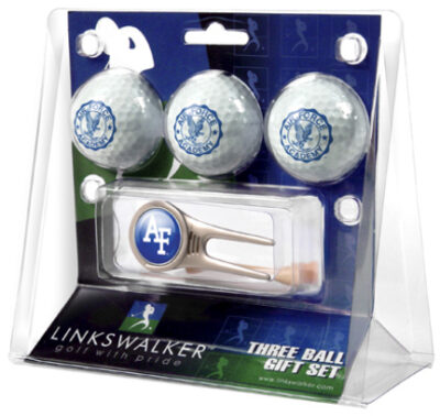 Air Force Academy Falcons 3 Golf Ball Gift Pack with Cap Tool