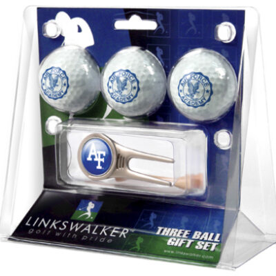 Air Force Academy Falcons 3 Golf Ball Gift Pack with Cap Tool