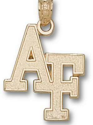 Air Force Academy Falcons "AF" 3/4" Pendant - 10KT Gold Jewelry