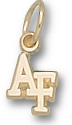 Air Force Academy Falcons "AF" 5/16" Charm - 10KT Gold Jewelry