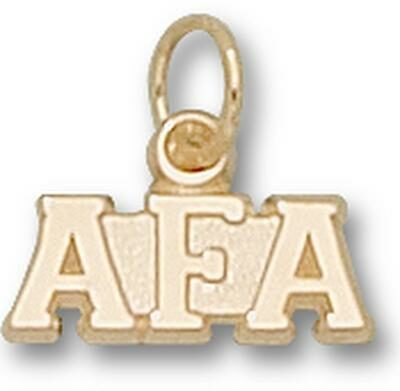 Air Force Academy Falcons "AFA" Charm - 10KT Gold Jewelry