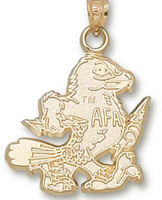 Air Force Academy Falcons "Falcon with AFA" 3/4" Pendant - 10KT Gold Jewelry