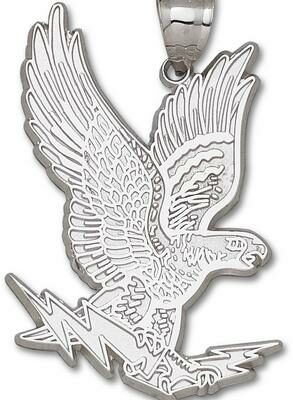 Air Force Academy Falcons Giant 1 5/8" W x 2 1/4" H "Falcon" Pendant -Sterling Silver Jewelry