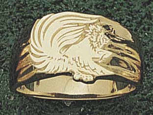 Air Force Academy Falcons "Seal" Men's Ring Size 10 1/2 - 14KT Gold Jewelry