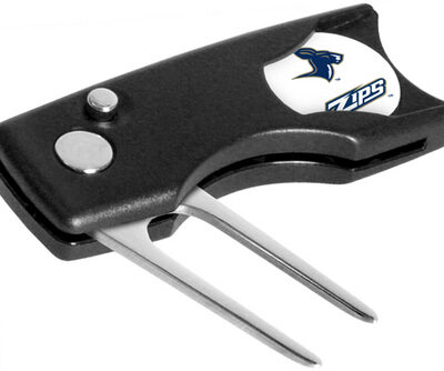 Akron Zips Spring Action Divot Tool with Golf Ball Marker (Set of 2)