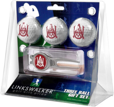 Alabama A & M Bulldogs 3 Ball Golf Gift Pack with Kool Tool