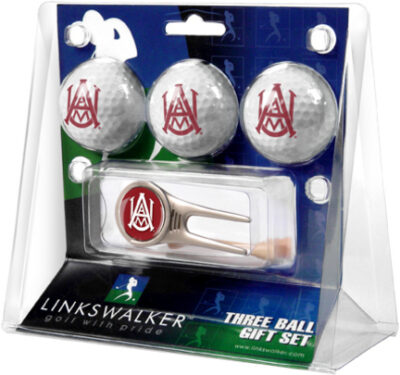 Alabama A & M Bulldogs 3 Golf Ball Gift Pack with Cap Tool