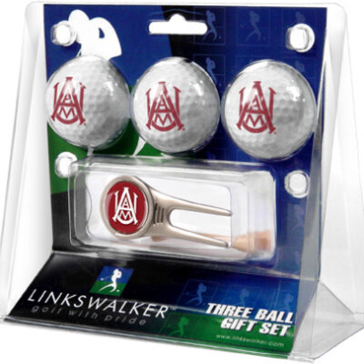 Alabama A & M Bulldogs 3 Golf Ball Gift Pack with Cap Tool