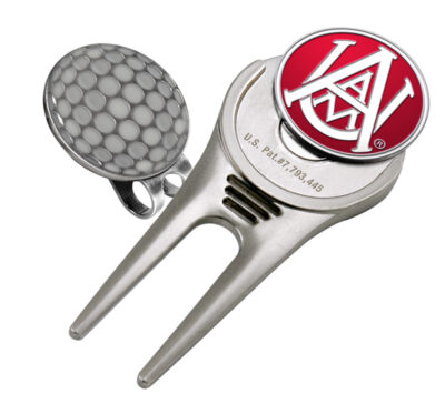 Alabama A & M Bulldogs Divot Tool Hat Clip with Golf Ball Marker (Set of 2)