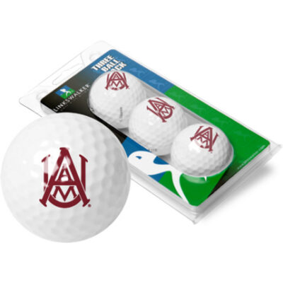 Alabama A & M Bulldogs Top Flite XL Golf Balls 3 Ball Sleeve (Set of 3)