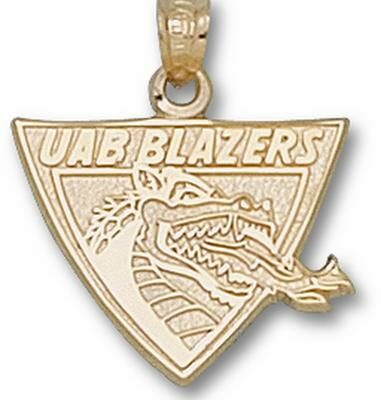 Alabama (Birmingham) Blazers "UAB Blazers Dragon Head" Pendant - 10KT Gold Jewelry