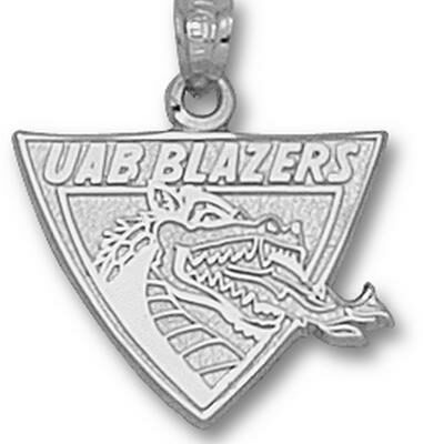 Alabama (Birmingham) Blazers "UAB Blazers Dragon Head" Pendant - Sterling Silver Jewelry