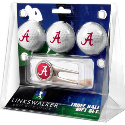 Alabama Crimson Tide 3 Golf Ball Gift Pack with Cap Tool