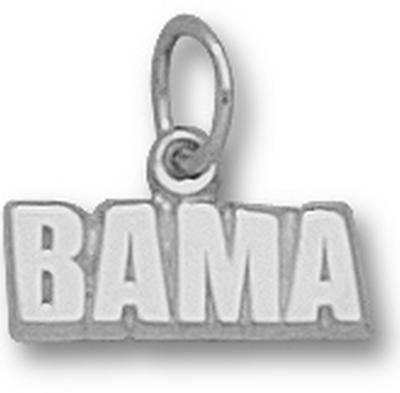 Alabama Crimson Tide "Bama" 3/16" Charm - Sterling Silver Jewelry