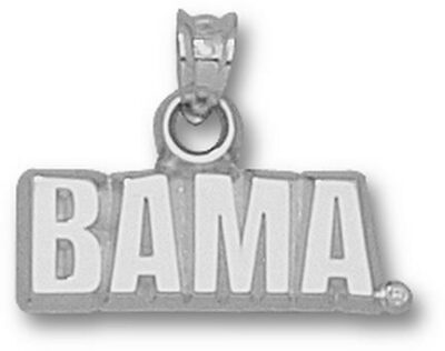 Alabama Crimson Tide "Bama" Pendant - Sterling Silver Jewelry