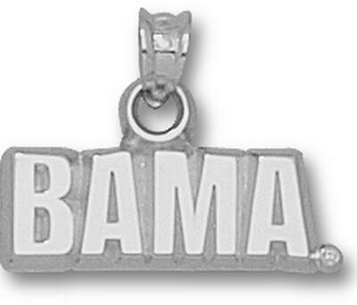 Alabama Crimson Tide "Bama" Pendant - Sterling Silver Jewelry