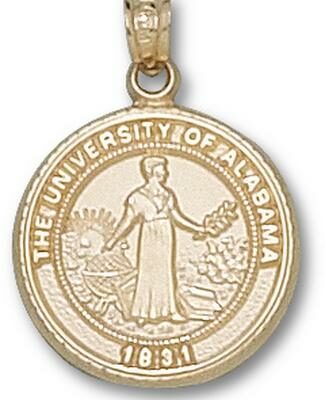 Alabama Crimson Tide "Seal" Pendant - 14KT Gold Jewelry