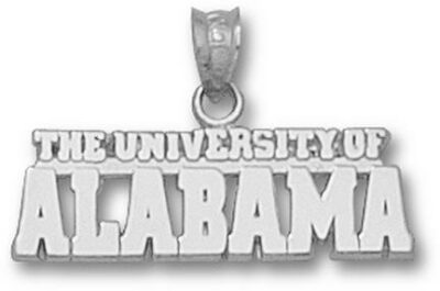 Alabama Crimson Tide "The University of Alabama" Pendant - Sterling Silver Jewelry