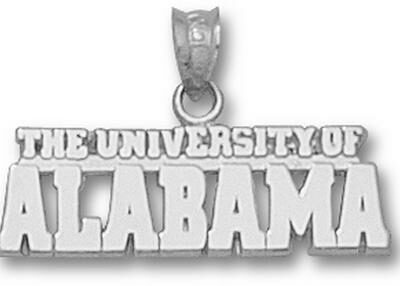 Alabama Crimson Tide "The University of Alabama" Pendant - Sterling Silver Jewelry