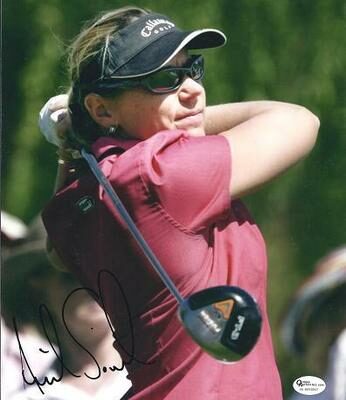 Annika Sorenstam "Swinging" Autographed 8" x 10" Photograph (Unframed)