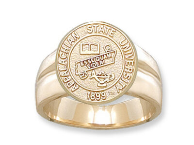 Appalachian State Mountaineers "Seal" Men's Ring Size 9 1/2 - 10KT Gold Jewelry