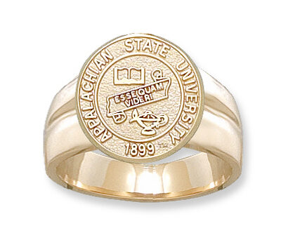 Appalachian State Mountaineers "Seal" Men's Ring Size 9 1/2 - 10KT Gold Jewelry