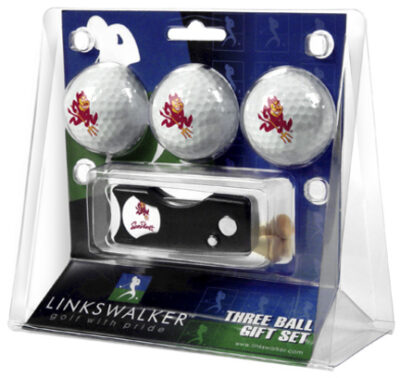 Arizona State Sun Devils 3 Golf Ball Gift Pack with Spring Action Tool