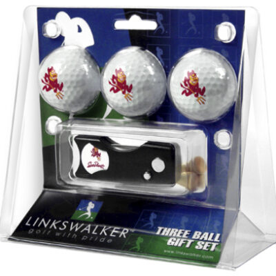 Arizona State Sun Devils 3 Golf Ball Gift Pack with Spring Action Tool