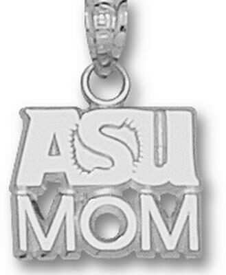 Arizona State Sun Devils "ASU Mom" Pendant - Sterling Silver Jewelry