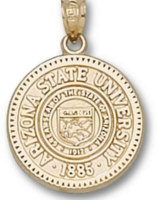 Arizona State Sun Devils "Seal" Pendant - 14KT Gold Jewelry