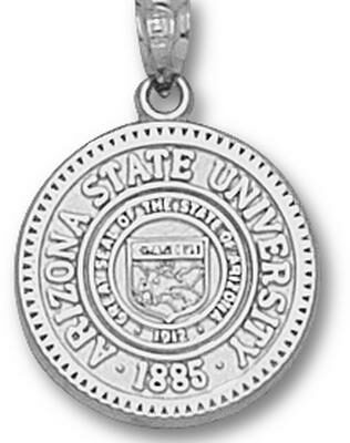 Arizona State Sun Devils "Seal" Pendant - Sterling Silver Jewelry