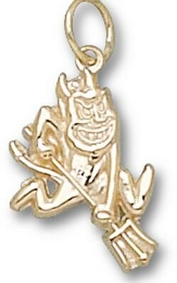 Arizona State Sun Devils "Sparky" Charm - 14KT Gold Jewelry