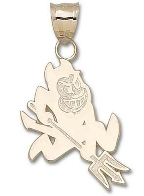 Arizona State Sun Devils "Sparky" Pendant - 10KT Gold Jewelry