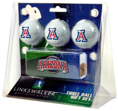 Arizona Wildcats 3 Ball Gift Pack with Hat Clip