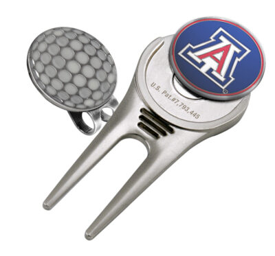 Arizona Wildcats Divot Tool Hat Clip with Golf Ball Marker (Set of 2)