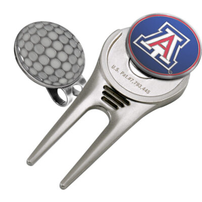 Arizona Wildcats Divot Tool Hat Clip with Golf Ball Marker (Set of 2)