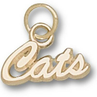 Arizona Wildcats Script "Cats" Charm - 10KT Gold Jewelry