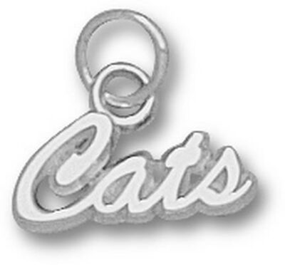 Arizona Wildcats Script "Cats" Charm - Sterling Silver Jewelry