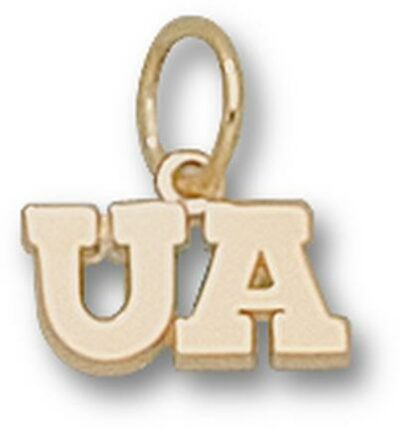 Arizona Wildcats "UA" 3/16" Charm - 10KT Gold Jewelry