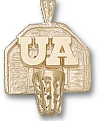 Arizona Wildcats "UA Basketball Backboard" Pendant - 10KT Gold Jewelry