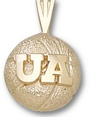 Arizona Wildcats "UA Basketball" Pendant - 10KT Gold Jewelry