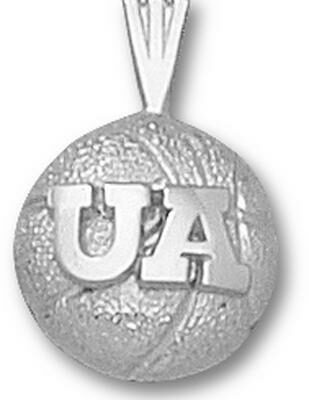 Arizona Wildcats "UA Basketball" Pendant - Sterling Silver Jewelry